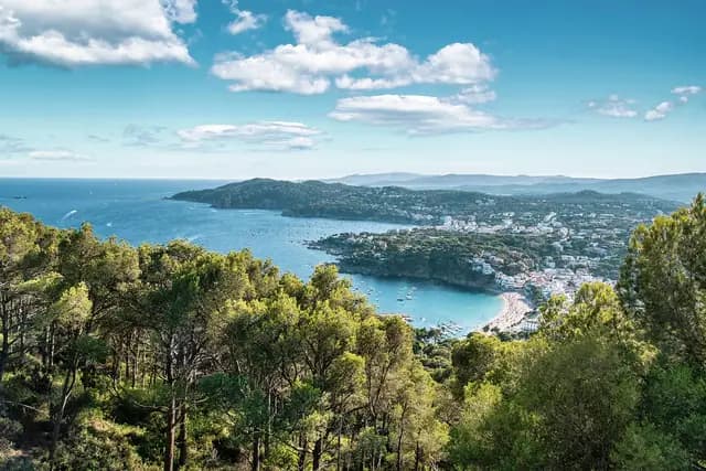 landscape, beach, nature, cala, vegetation, darling, clouds, llafranc, costa brava, spain, holiday (foto: ELG21)