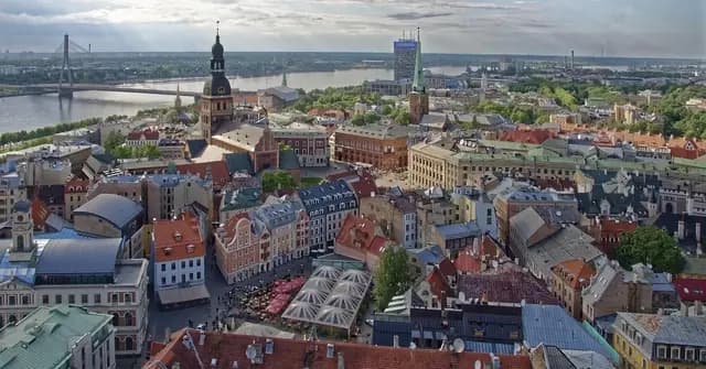 latvia, riga, nature, daugava, flow, historic center, architecture, panorama, heaven, clouds (foto: Makalu)