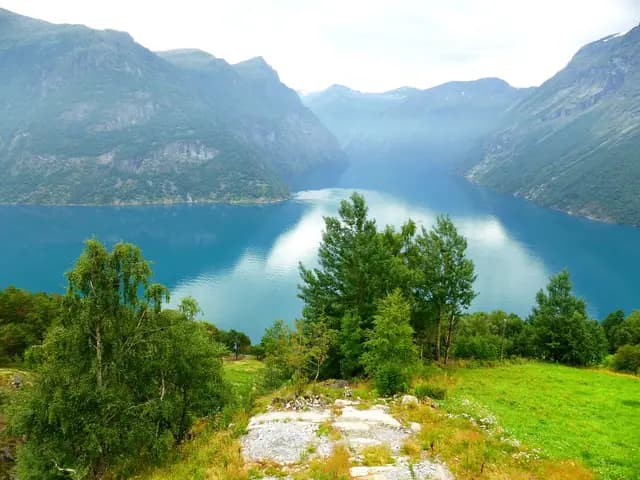 noorwegen, bergen, fjord, natuur, landschap, bergen, bergen, bergen, bergen, bergen (foto: BarBus)
