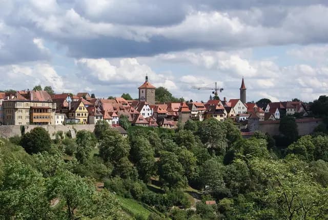 rothenburg ob der tauber, landscape, city, germany, bavarian, town, tourism (foto: Sergejs)