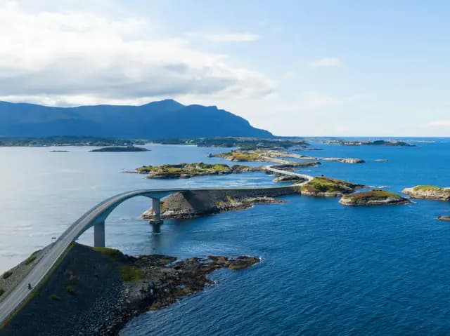 Impressive structure in Averoy, Møre og Romsdal, Norway.