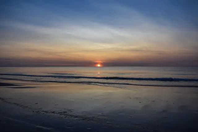 sunset, north sea, nature, beach, evening atmosphere, skagen, denmark (foto: vieleineinerhuelle)