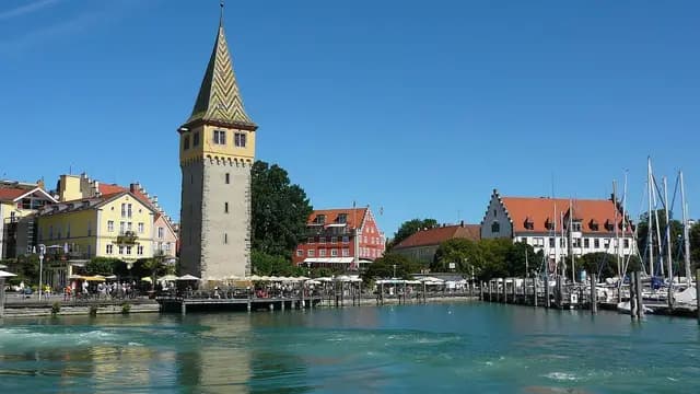the needle, sky, boats, nature, bodensee, lindau (foto: gerdmuller13)