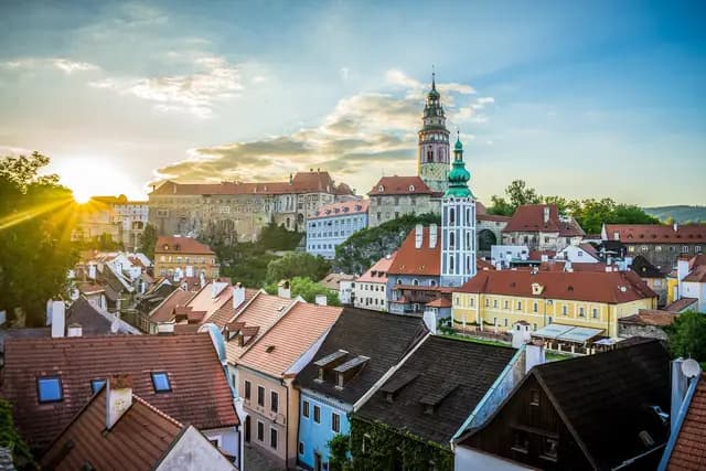town, travel, tourism, village, český krumlov, krumlov, cesky krumlov, city trip, czech republic, europe, bohemia, south bohemia, cesky, eastern europe, castle, tower, castle tower, historic center, český krumlov, český kruml (foto: Leonhard_Niederwimmer)