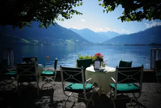 zell am see, lakeside terrace, mountain lake, salzburgerland, water, austria, nature, mountains, landscape, lake (foto: SabineRuhland)